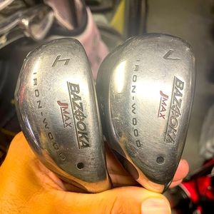 Touredge Bazooka j max 
7 and 4 wood graphite shaft 
In ladies flex